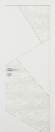 Межкомнатная дверь Арт ЛШ33 Шпон+эмаль (закрытая пора), Белый, 600/700/800/900*2000 мм. «Дверной лидер» в Ярославле